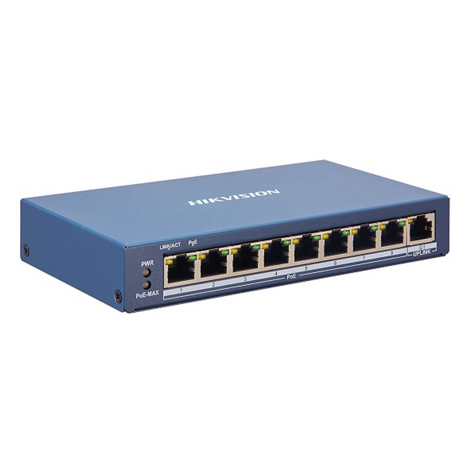 8-Port FE Smart PoE Switch HIKVISION DS-3E1309P-EI